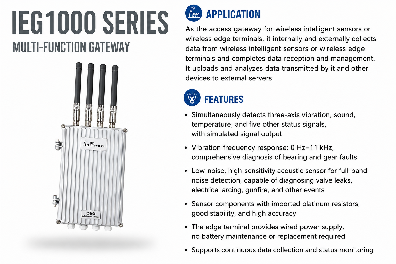 IEG1000 multi-mode gateway for remote edge connectivity